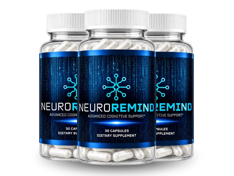 NeuroRemind three bottle 90 day supply pack, most popular option